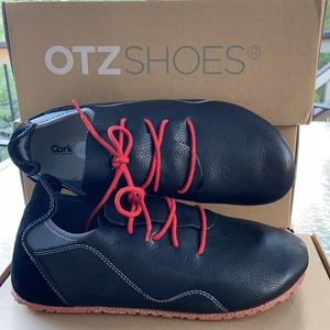 NEW! OTZ SUPERSLICK Black Leather Lace-up Shoes